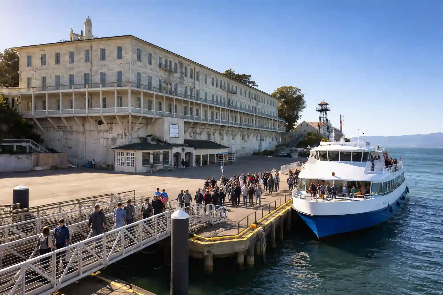 arrive early at the ferry terminal