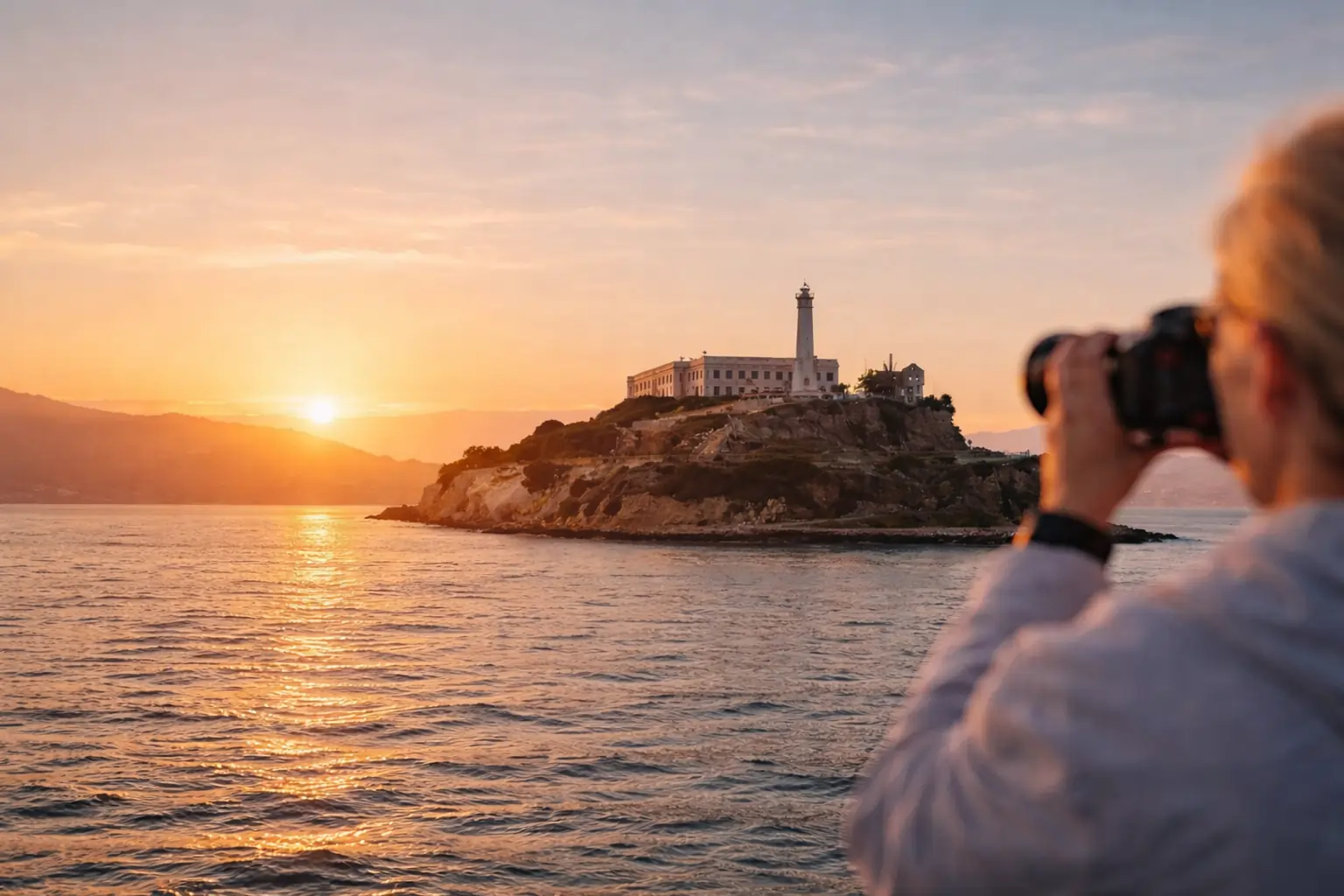 best time ffor photography on Alcatraz