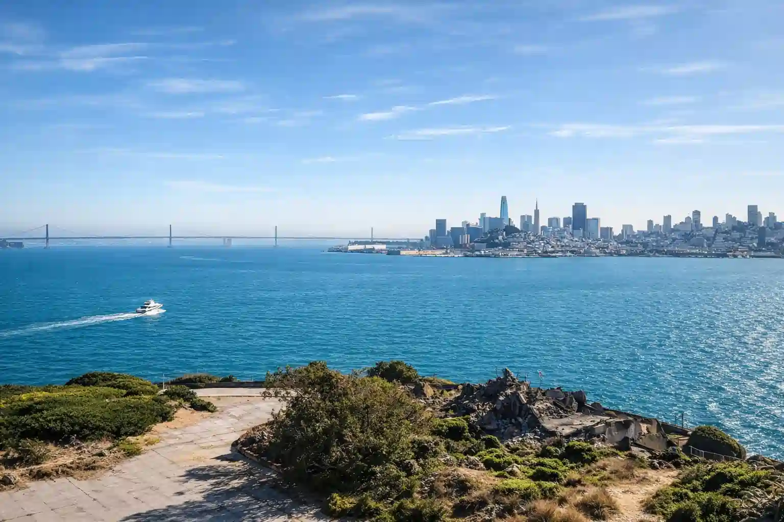 enjoy panoramic views of san francisco bay